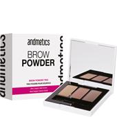 Andmetics - Augenbrauen - Brow Powder Trio