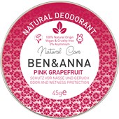 BEN&ANNA - Deodorant cream - Natural Deodorant Cream Pink Grapefruit