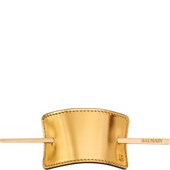 Balmain Hair Couture - Hårspænder - Hair Barrette Leather Gold