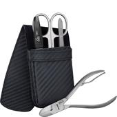 ERBE - Estojo de manicure - Estojo de bolso em carbono, 4 peças