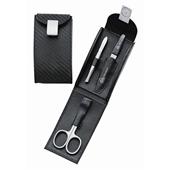 Becker Manicure - Estuches de manicura - Estuche Carbonium, 3 piezas, negro