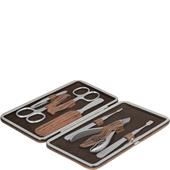 Becker Manicure - Étuis de manicure - INOX Étui repliable de manucure, 7 pièces, Bamboo