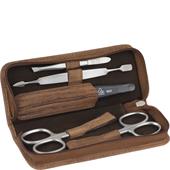 ERBE - Manicure Etuis - INOX Manicure-Etui, 5-teilig, Reißverschluss, Bamboo