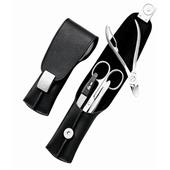 Becker Manicure - Estuches de manicura - Estuche de cuero de Rusia, 4 piezas incl. alicates cortaúñas