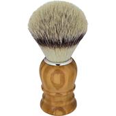 ERBE - Escova de barbear - Pincel de barbear de madeira de oliveira