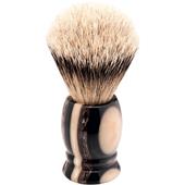 ERBE - Escova de barbear - Pincel de barbear com cabo prateado, multicolor