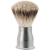 ERBE - Escova de barbear - Pincel de barbear com cabo prateado