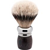 ERBE - Shaving brush - Rhodium wenge wood shaving brush, silvertip