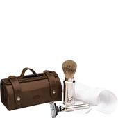 ERBE - Shaving sets - Shaving set in leather bag, Gillette Mach 3