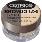 Catrice - Eyebrow products - Brow Hero 2 In 1 Brow Pomade & Camouflage Waterproof