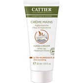 Cattier - Kosmeettinen aine - Valkoinen savi & rohtosuoputki  Runsaasti hoitava käsivoide