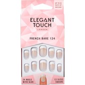 Elegant Touch - Uñas postizas - Natural French 124 Bare Short