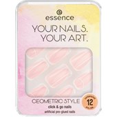Essence - Unhas postiças -   Click & Go Nails Ceometric Style