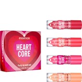 Essence - Lippenpflege - HEART CORE Fruity Lip Balm Set  Geschenkset