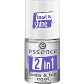 Essence - Lak na nehty - 2 in 1 Base & Top Coat