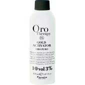Fanola - Barva na vlasy a tónování vlasů - Oro Therapy Oro Puro Gold Activator 3%