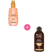 GARNIER - Bundle - GARNIER Autobronzant Invisible Protect Glow SPF 30 150 ml + Huile bronzante intense 200 ml