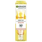 GARNIER - Skin Active - Vitamin C Tägliches Sonnenfluid Glow mit LSF 50+