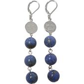 Gab & Ty by Jana Ina - Orecchini - Orecchini con lapislazzulo blu, argento sterlina 925