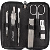 Hans Kniebes - Manicure-Etuis - 6-Piece Stainless Full-Grain Amalfi Cowhide Leather Manicure Case
