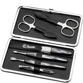 Hans Kniebes - Manicure-Etuis - 6-Piece Full-Grain Nappa Cowhide Leather Manicure Case