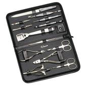 Hans Kniebes - Manicure-Etuis - 5-Piece Nickel-Plated Full-Grain Nappa Cowhide Manicure Case