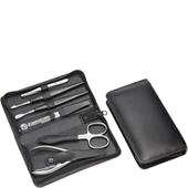 Hans Kniebes - Manicure-Etuis - 6-Piece Full-Grain Nappa Cowhide Leather Manicure Case