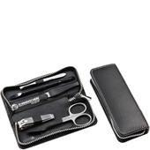 Hans Kniebes - Manicure-Etuis - Manicure-etui, rundleer, roestvrij