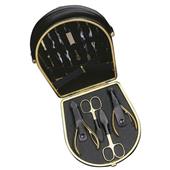 Hans Kniebes - Manicure-Etuis - Manicure-Etui mit Koffer, Nappa-Vollrindleder, 162 x 150 mm