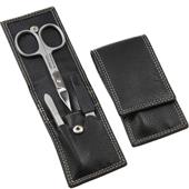 Hans Kniebes - Manicure-Etuis - 3-Piece Cowhide Leather Manicure Set, rust free