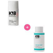 K18 - Pleje - K18 Pleje Leave-in Molecular Repair Hair Mask 50 ml + Peptide Prep Detox Shampoo 250 ml