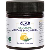 Klar Soaps - Solid deodorant cream & body butter - Lemon & rosemary