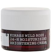 Korres - Hydration - Wild Rose 24-h Moisturising Brightening Cream für ölige bis Mischhaut