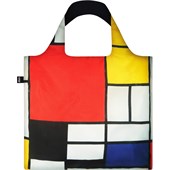 LOQI - Tasker - Taske Piet Mondrian Composition with Red, Yellow, Blue and Black Recycled