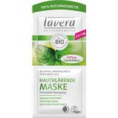 Lavera - Masques - Menthe bio, argile minérale & sel de la mer Morte Masque clarifiant pour la peau