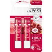 Lavera - Ansigtspleje - Bio-granatæble & bio-paranød Repair Lip Balm Duo