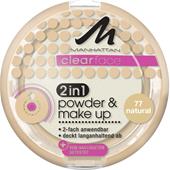 Manhattan - Kasvot - Clearface 2in1 Powder & Make Up