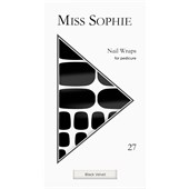 Miss Sophie - Nagelfolies - Black Velvet Pedicure Wrap