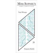 Miss Sophie's - Neglefolier - Nail Wraps Turquoise Marble