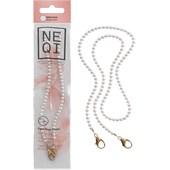 NEQI - Face mask chains - Maskekæde hvide perler