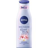 Nivea - Tělová emulze a mléko - Smyslné pečující mléko třešňové květy a jojobový olej