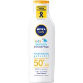 Nivea - Sluneční ochrana pro děti - Kids Sensitiv  Schutz & Pflege opalovací mléko SPF 50+