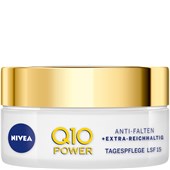 Nivea - Kosmetyki na dzień - Przeciwzmarszczkowy + ekstra bogaty Pielęgnacja na dzień Q10 Power SPF 15