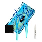 Olivia Garden - PowerCut - 2-scissor set 6.25" rainbow blue