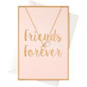 Orelia - Colliers - Carte Friends Forever avec collier Cœurs