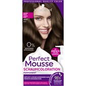 Perfect Mousse - Coloration - 4-5/450 Warmes Braun Stufe 3 Perfect Mousse foam colouration