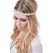 Pink Pewter - Haarschmuck - Kaylee White Crystal