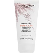 Revolution Skincare - Oczyszczanie twarzy - Mattifying Pink Clay Cleanser