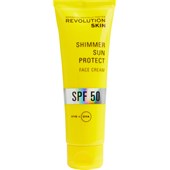 Revolution Skincare - Cuidados solares - Shimmer Sun Protect Face Cream SPF 50