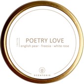 SCENTORIE. - Scented travel candles - Poetry Love - White
